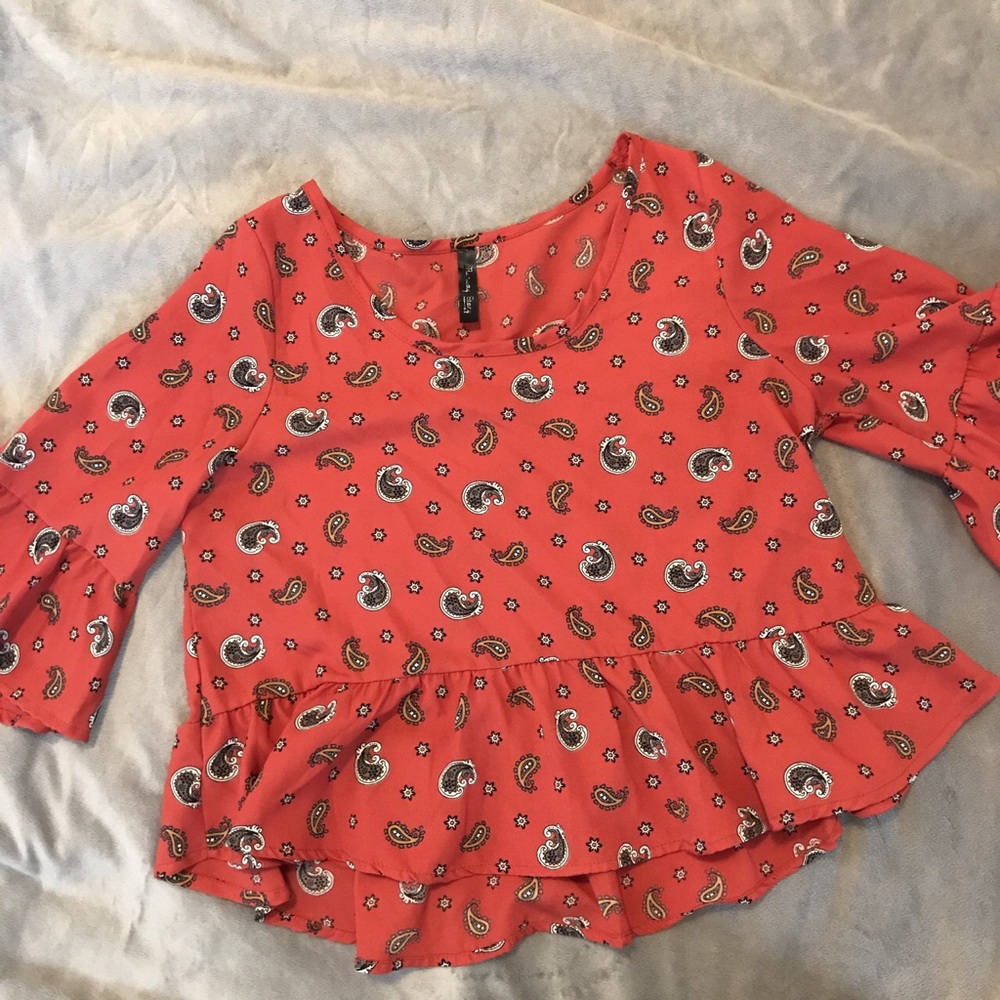 BURNT ORANGE CROP TOP